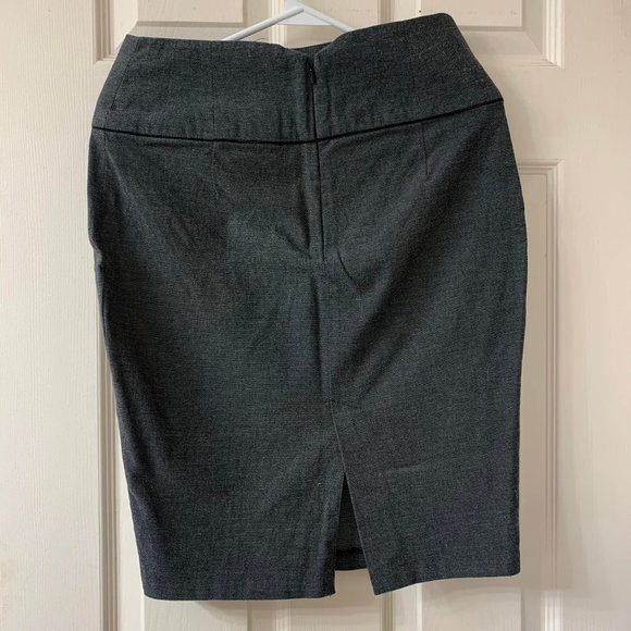 🌷3 for$25🌷Smart Set, US 5 (Juniors) Grey Tweed Zippered Pencil Skirt - Picture 2 of 6